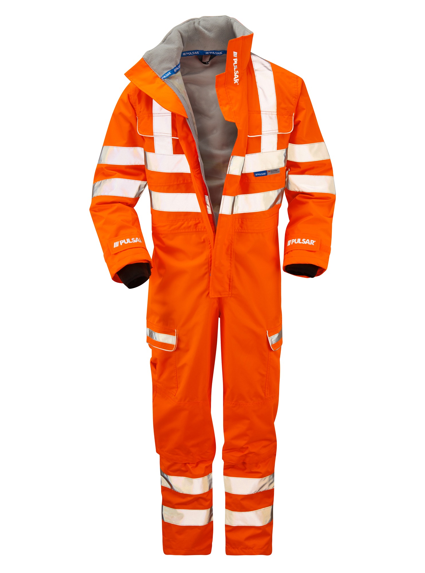 PULSAR Orange Reusable Hi Vis Overalls, 5XL