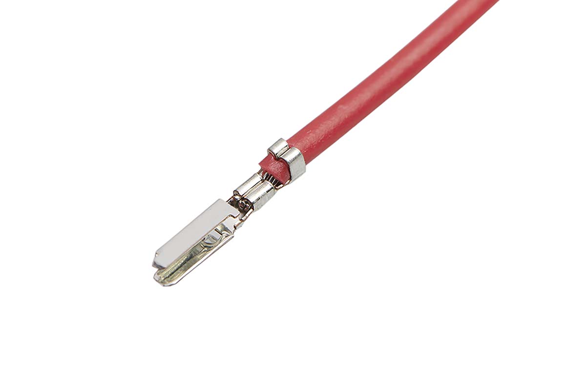 Molex Male CLIK-Mate to Male CLIK-Mate Crimped Wire, 450mm, 0.25mm², Red