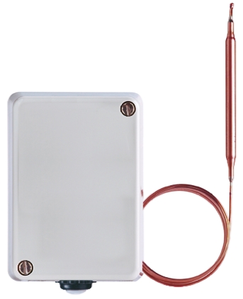 Jumo Capillary Thermostat, +300°C Max, NO/NC, Manual Reset, Surface Mount