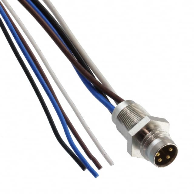 Brad from Molex Male 5 way M8 to Male Pigtail Sensor Actuator Cable, 200 mm
