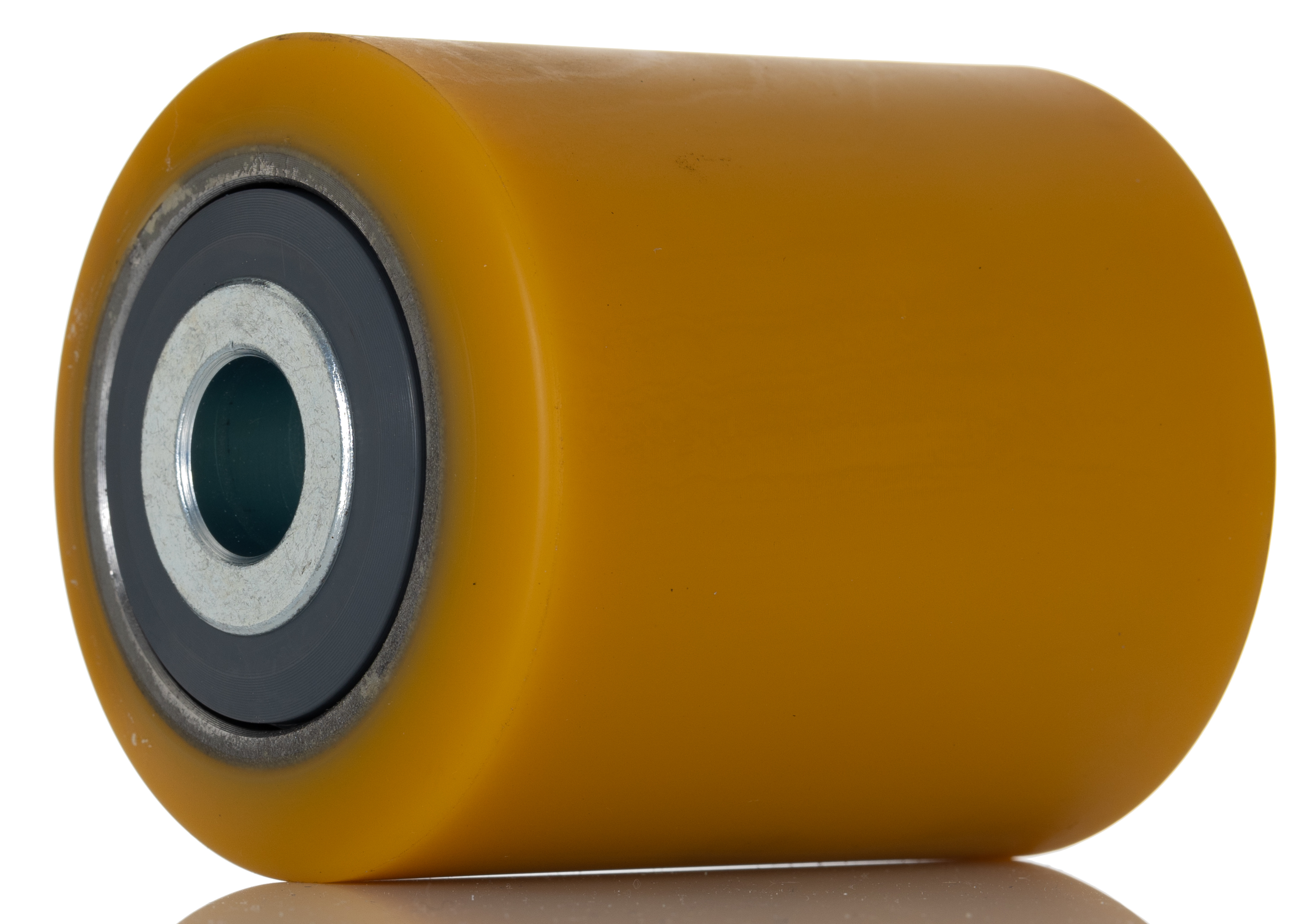 Tente Yellow Polyurethane Sealed Bearings Trolley Wheel, 2000kg