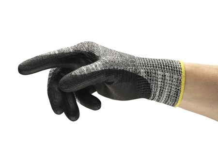 Ansell EDGE 48-705 Grey Nylon Work Gloves, Size 6, Polyurethane Coating
