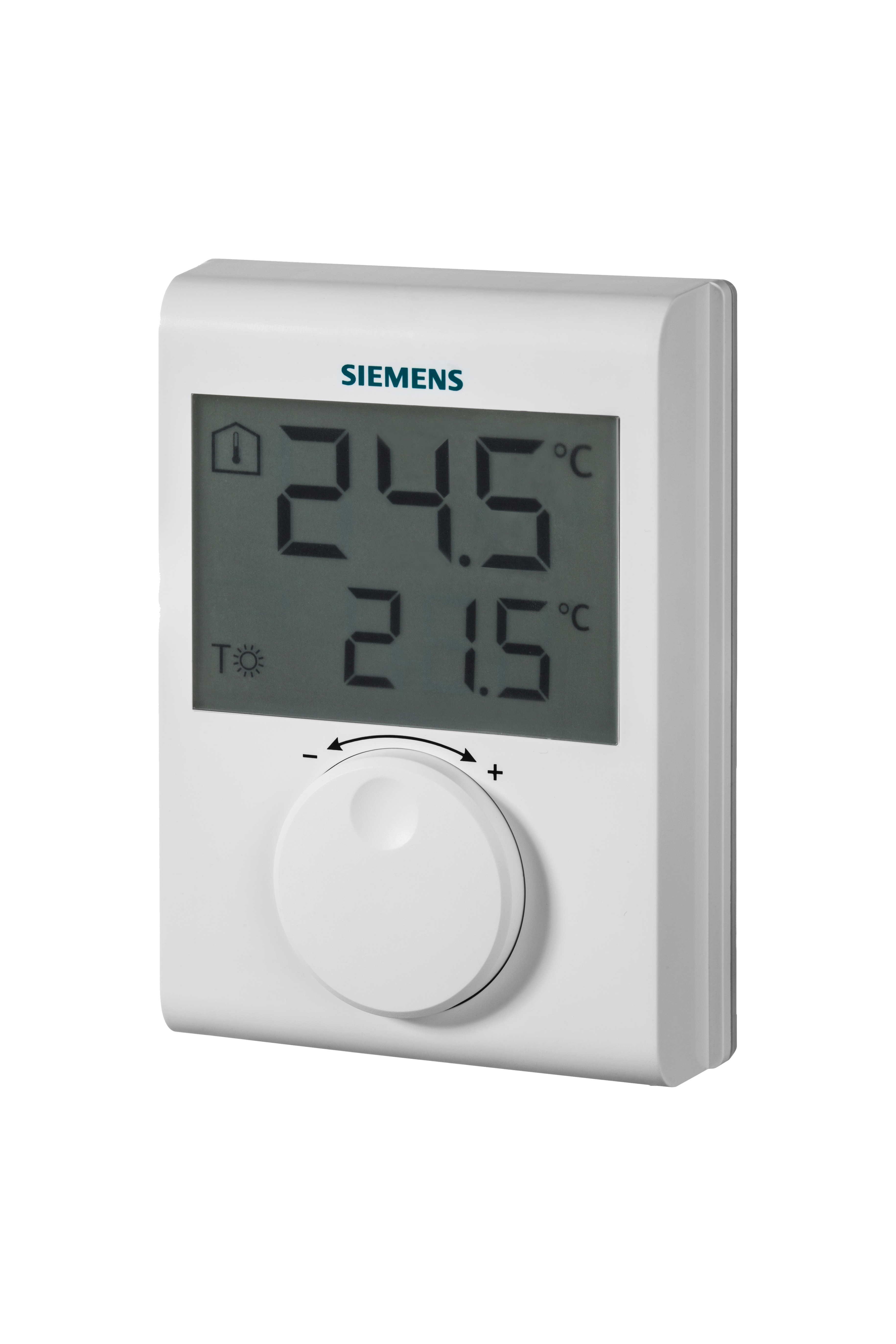 Siemens RDH Wall Mount Thermostat, 90 x 120 x 26.9mm 1 Input, 1 Output Relay, 3 V dc Supply Voltage PID Controller