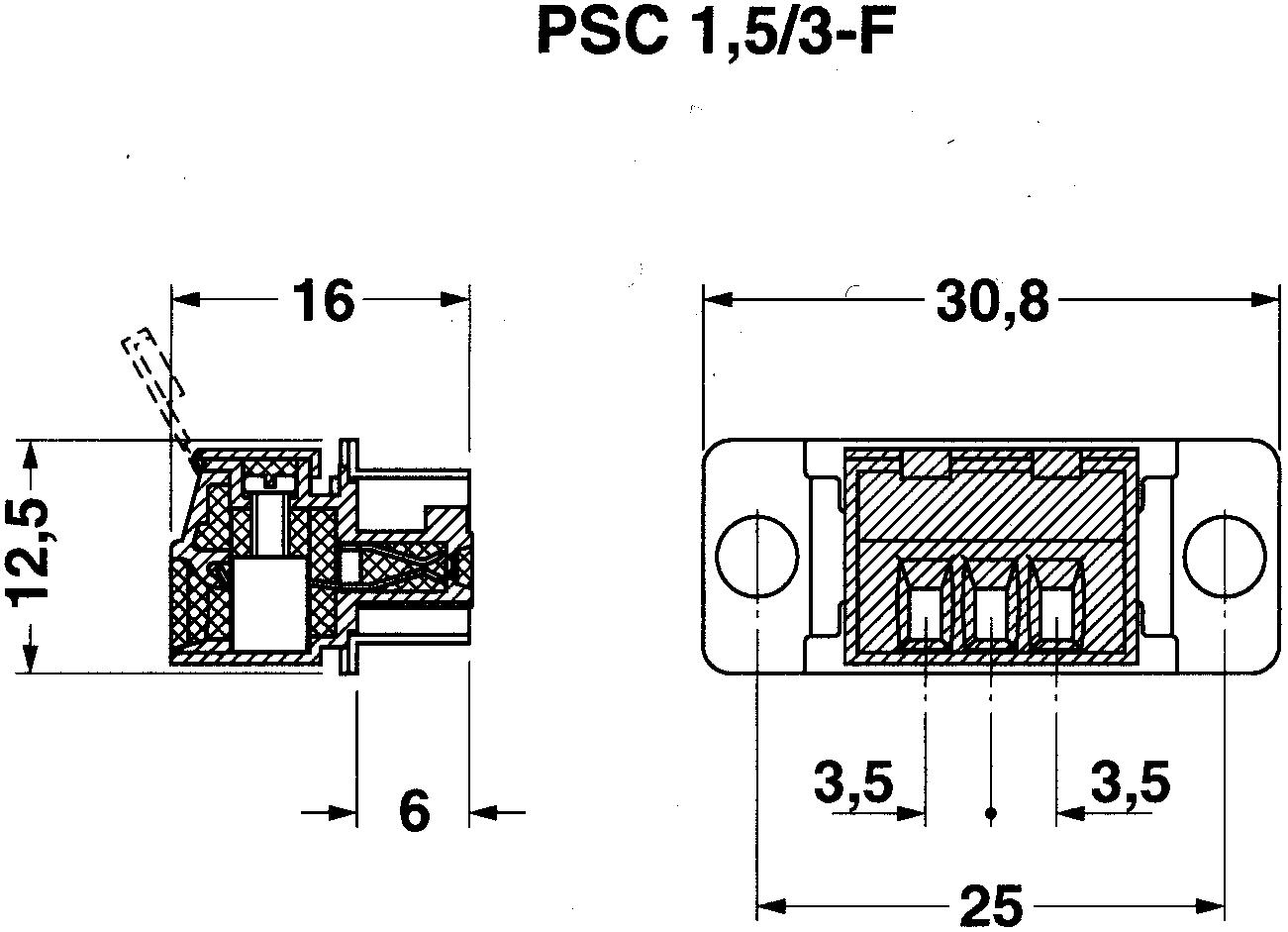 Phoenix Contact SCT-D-SUB9-KG Series Zinc D Sub Backshell, 3 Way