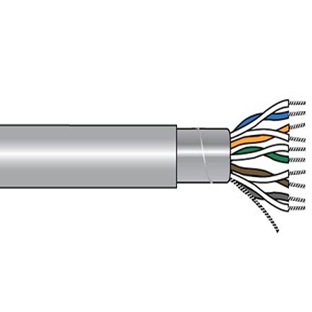Alpha Wire Alpha Essentials Communication & Control Control Cable, 50 Cores, 0.25 mm² 24 AWG, Screened, 1000 ft, Grey