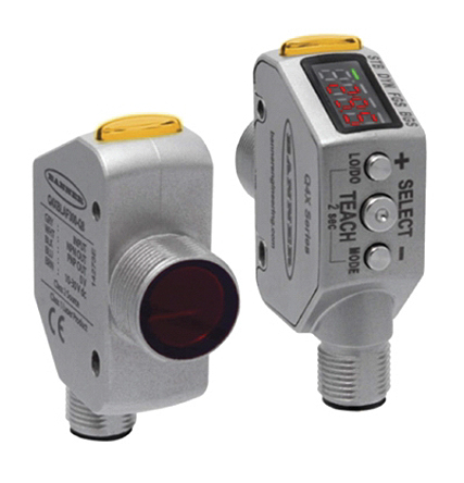 Banner Diffuse Distance Sensor, Barrel Sensor, 25 mm → 300 mm Detection Range
