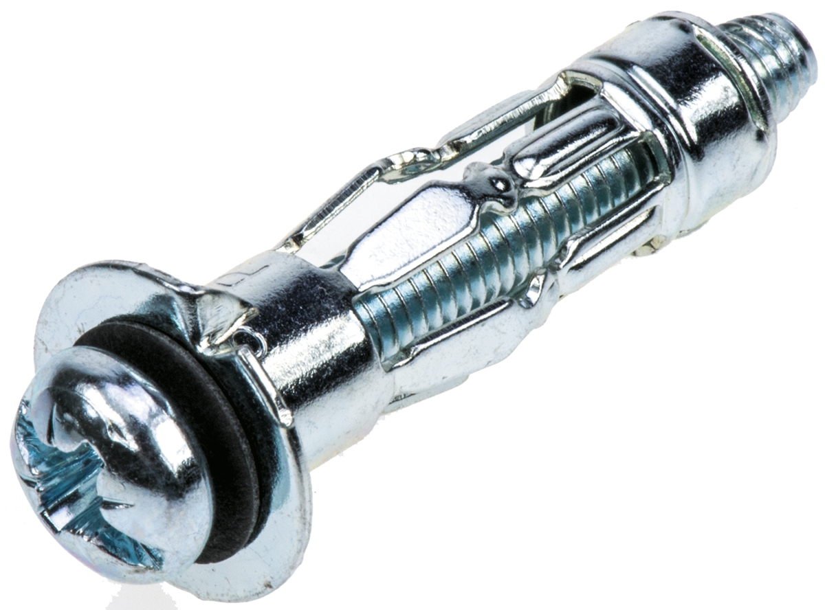 RawlPlug Steel Expanding Bolt Cavity Fixing, 12mm fixing hole diameter