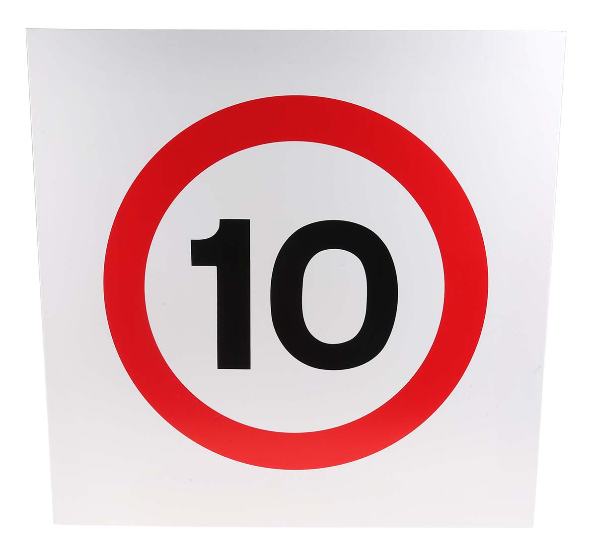 RS PRO Plastic Speed Control Road Traffic Sign, H450 mm W450mm