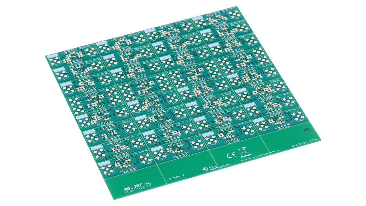 Texas Instruments DIYAMP-SOIC-EVM, Amplifier IC Development Kit Operational Amplifier Evaluation Module for Amplifier