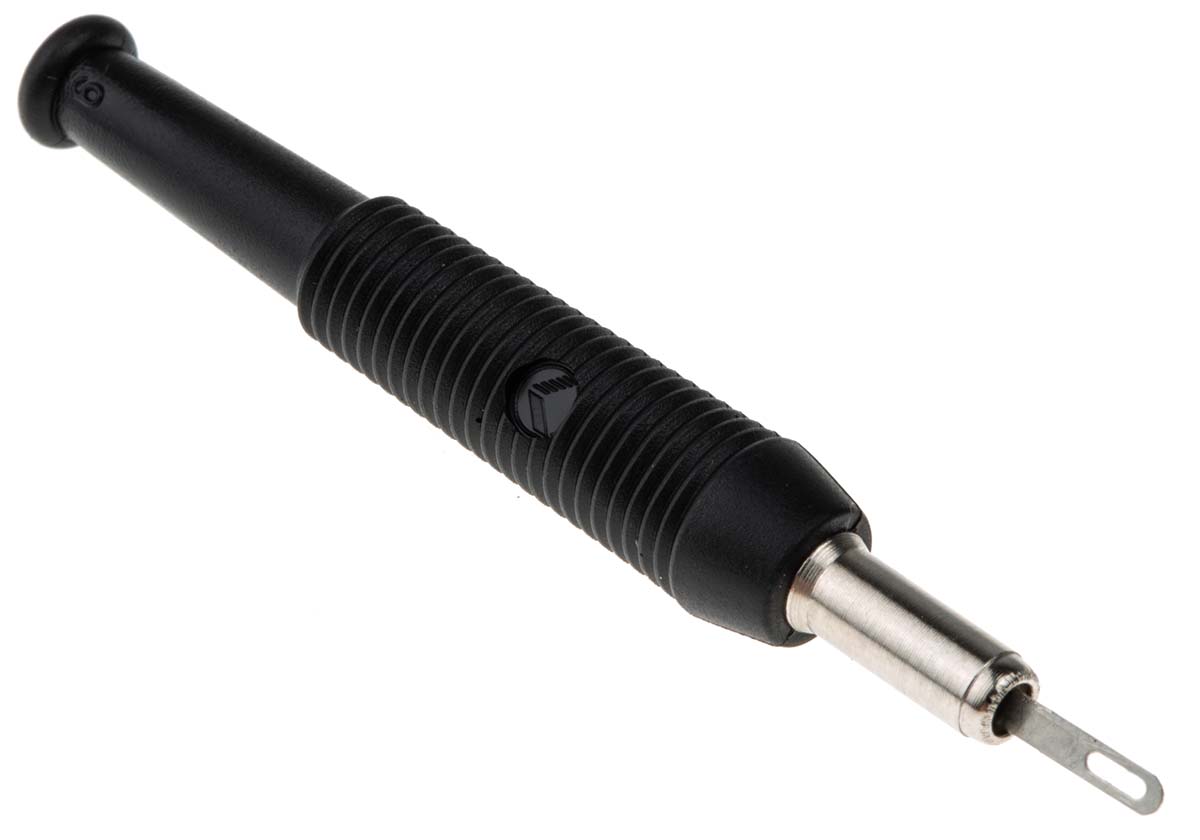 Hirschmann Test & Measurement Black Female Banana Socket, 2mm Connector, Screw Termination, 6A, 60V dc, Tin Plating