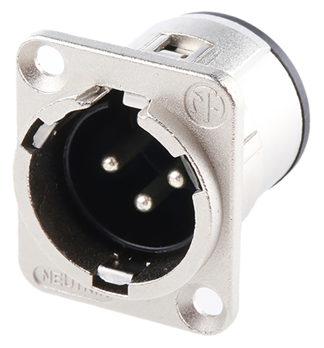 Neutrik Through Hole XLR Connector, Male, 50 V, 3 Way, Silver over Nickel Plating