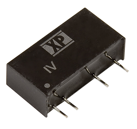 XP Power IV DC-DC Converter, 5V dc/ 200mA Output, 43.2 → 52.8 V dc Input, 1W, Through Hole, +85°C Max Temp -40°C