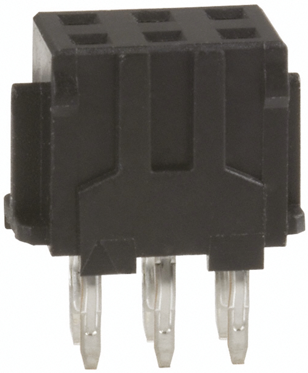 Hirose DF11 Series Straight Through Hole Mount PCB Socket, 6-Contact, 2-Row, 2.0mm Pitch, Solder Termination