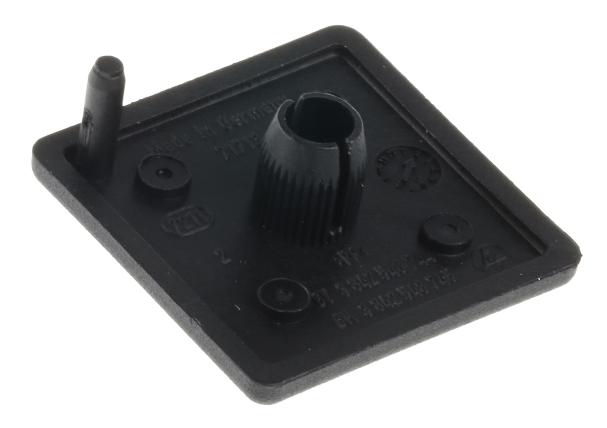 Bosch Rexroth Black Polypropylene End Cap, 30 x 30 mm Strut Profile, 8mm Groove