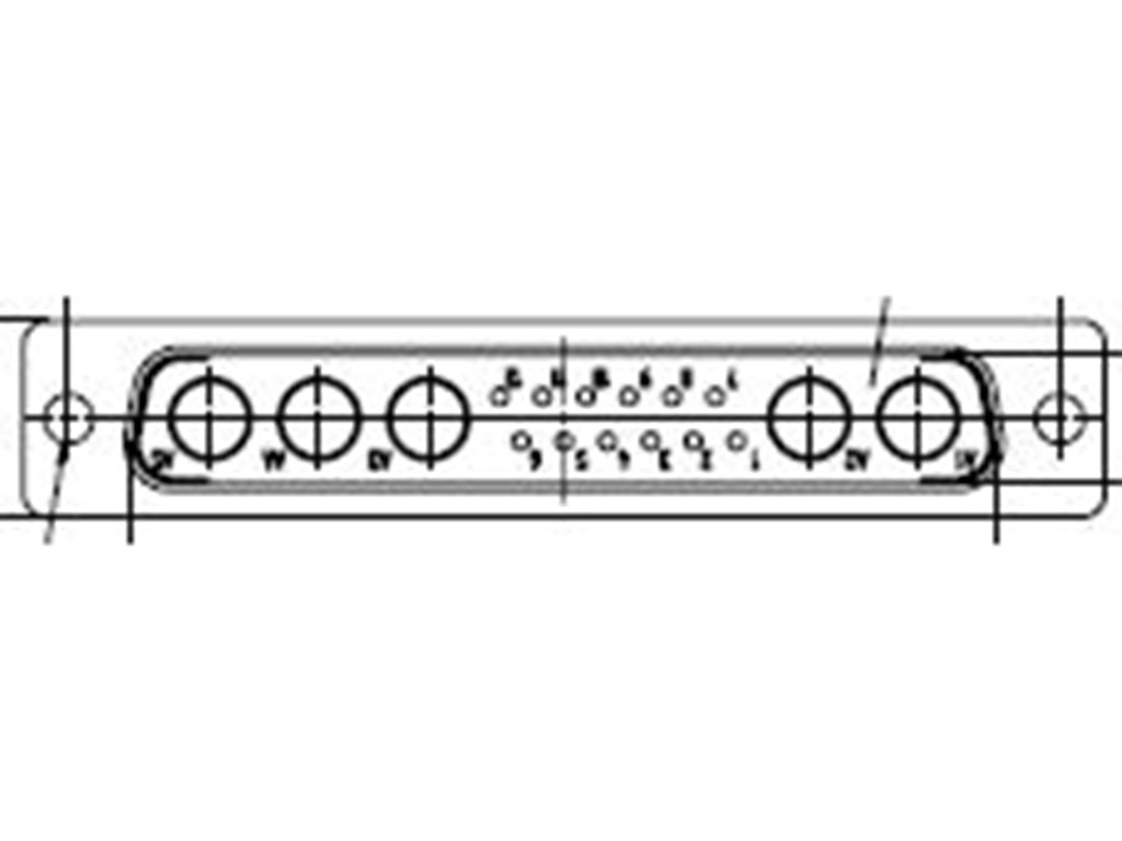 FCT from Molex 172704 15 Way Panel Mount D-sub Connector Socket, 2.84mm Pitch