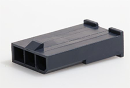 Molex Mini-Fit Jr Series Horizontal Through Hole PCB Header, 3 Contact(s), 4.2 mm Pitch, 1 Row, Shrouded