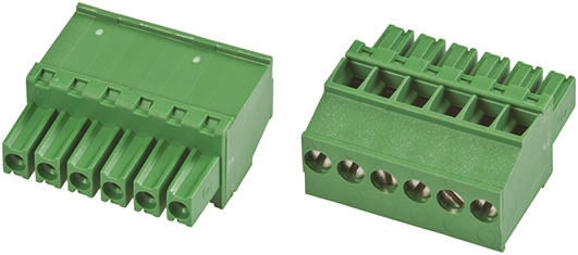 TE Connectivity, 3.5mm Pitch, 6 Way, Pluggable Terminal Block, Plug, Cable Mount, Screw Down Termination, 1986370-6