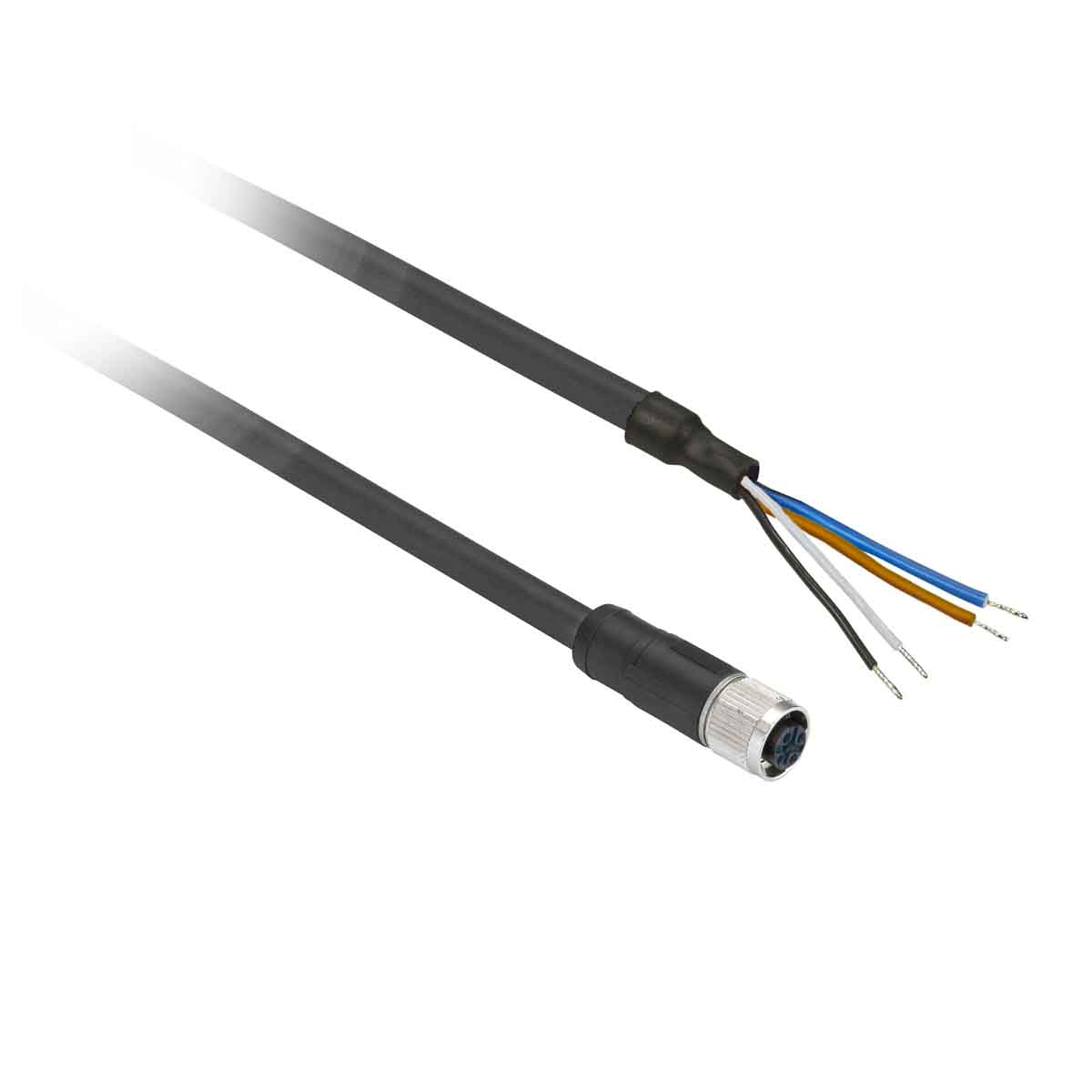 Telemecanique Sensors Female 4 way M12 to M12 Sensor Actuator Cable, 15 m