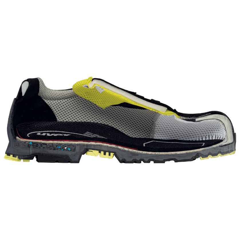 uvex 1 Men, Women Black, Yellow Toe Capped Safety Shoes, UK 15, EU 51