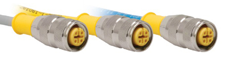 Turck Female 4 way M12 to Male M12 Sensor Actuator Cable, 3 m