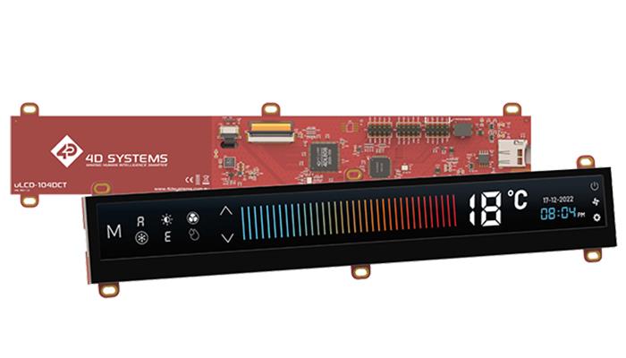 4D Systems ULCD-104DCT TFT LCD Colour Display / Touch Screen, 10.4in, 1024 x 100pixels