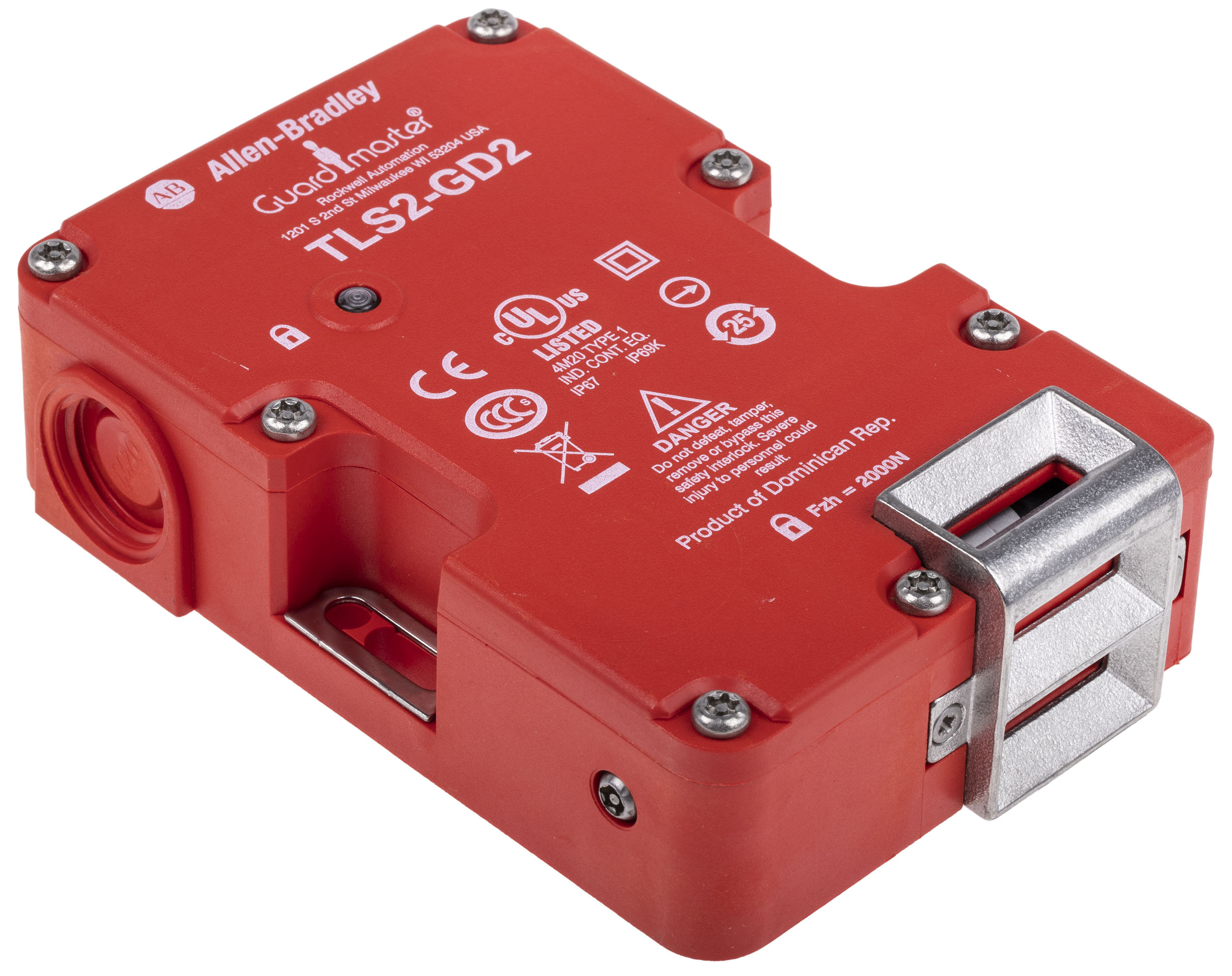 Allen Bradley Guardmaster 440G-T Series Solenoid Interlock Switch, Power to Lock, 24V ac/dc, Actuator Included