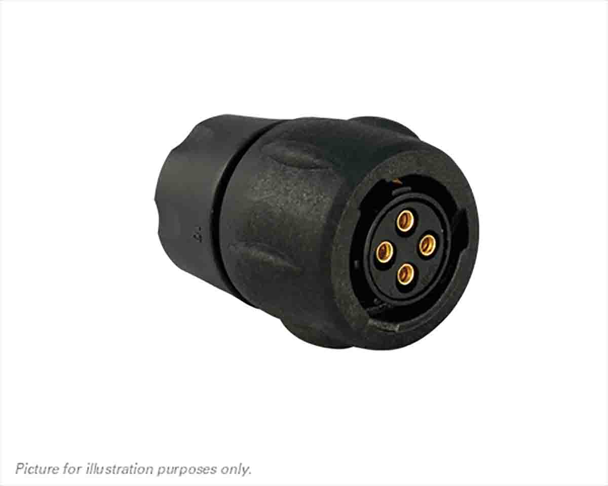 Souriau Sunbank by Eaton Circular Connector, 4 Contacts, Cable, Standard Connector, Socket, Female, IP68, IP69K, UTS