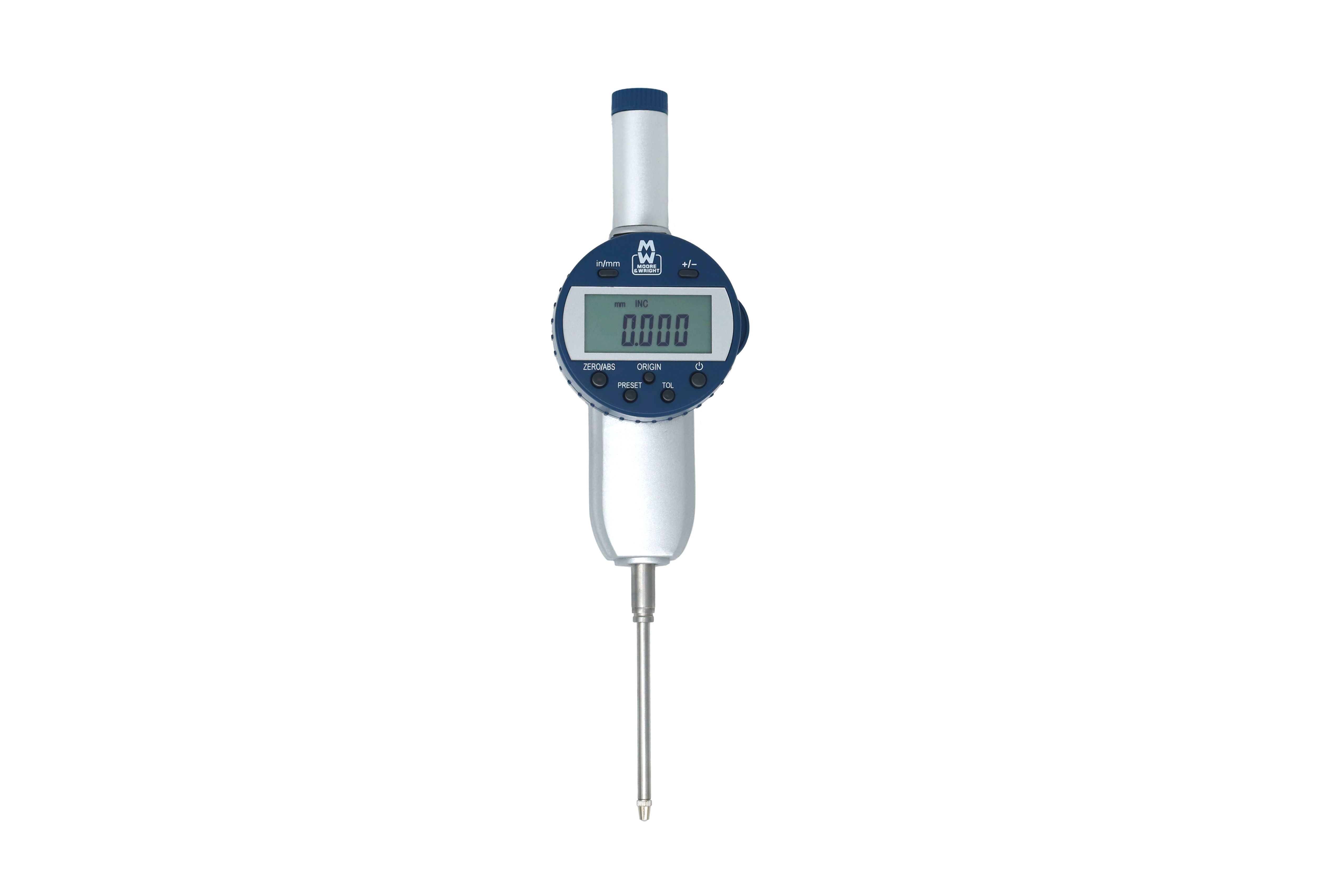 Moore & Wright MW405-06DBImperial, Metric Plunger Digital Indicator, 0 → 25 mm Measurement Range, 0.01