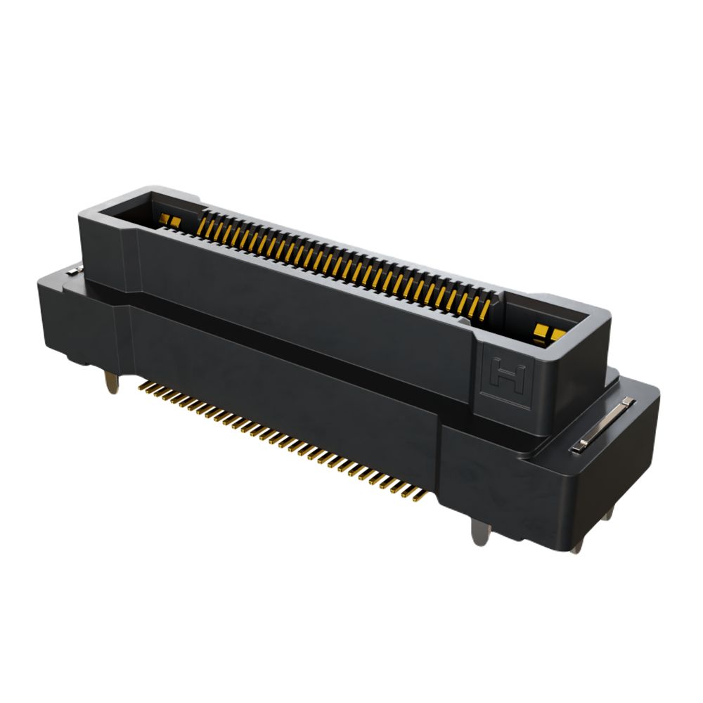 HARWIN FLECTO Series Vertical Surface PCB Header, 60 Contact(s), 0.5 mm Pitch, 2 Row, Shrouded