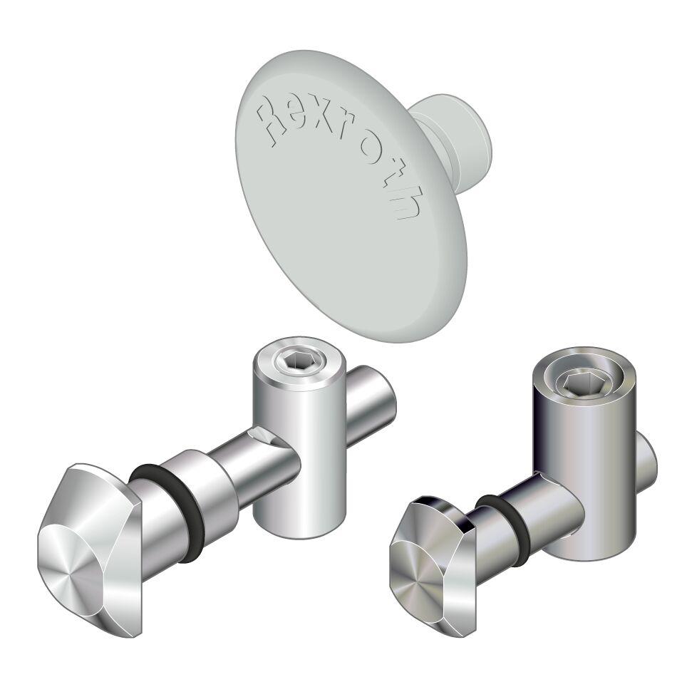 Bosch Rexroth D11mm Quick Connector, Connecting Component, Strut Profile 8, Groove Size 8mm