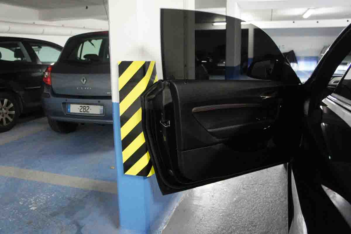 RS PRO Black, Yellow Impact Protector 400mm x 150mm