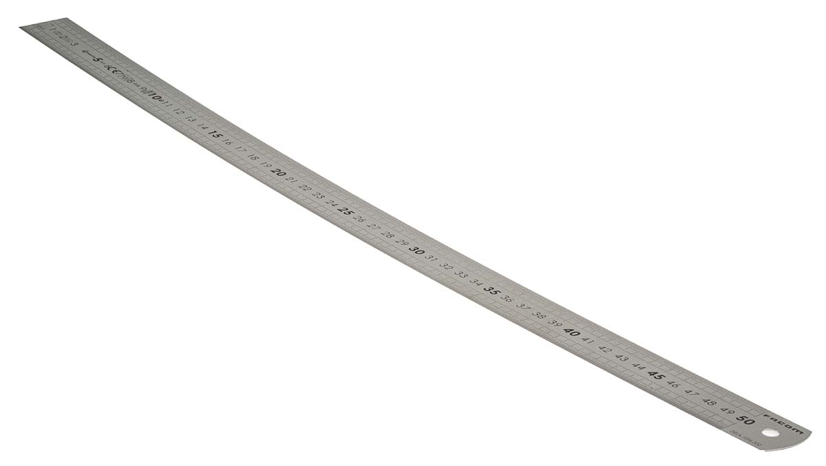 Facom 500mm Stainless Steel Metric Rule, With UKAS Calibration
