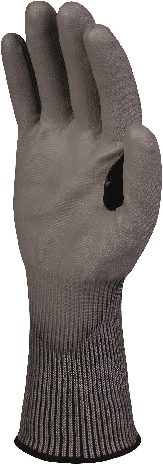 Delta Plus Grey Polyurethane Polyurethane Work Gloves, Size 9, Polyurethane Coating