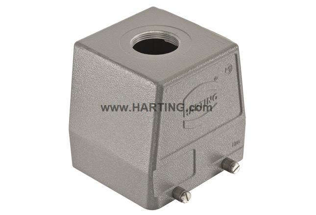 HARTING Han B Heavy Duty Power Connector Hood, M32 Thread, Top Entry