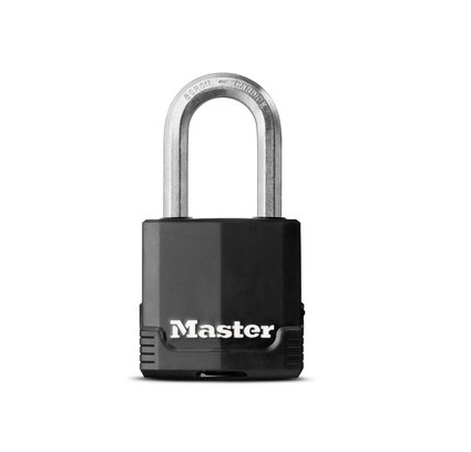 Master Lock Key Weatherproof Padlock, 8mm Shackle