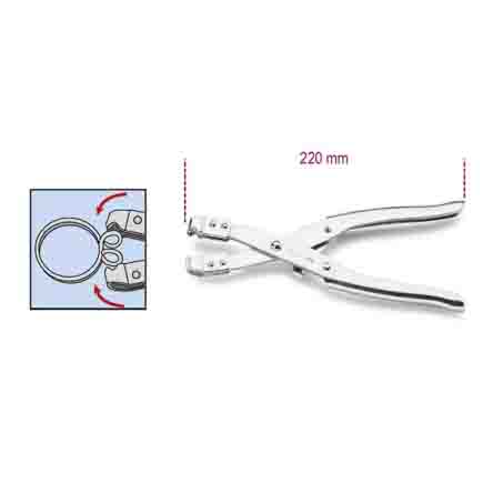 BETA Hose Clamp Pliers, 220 mm Overall, Straight Tip