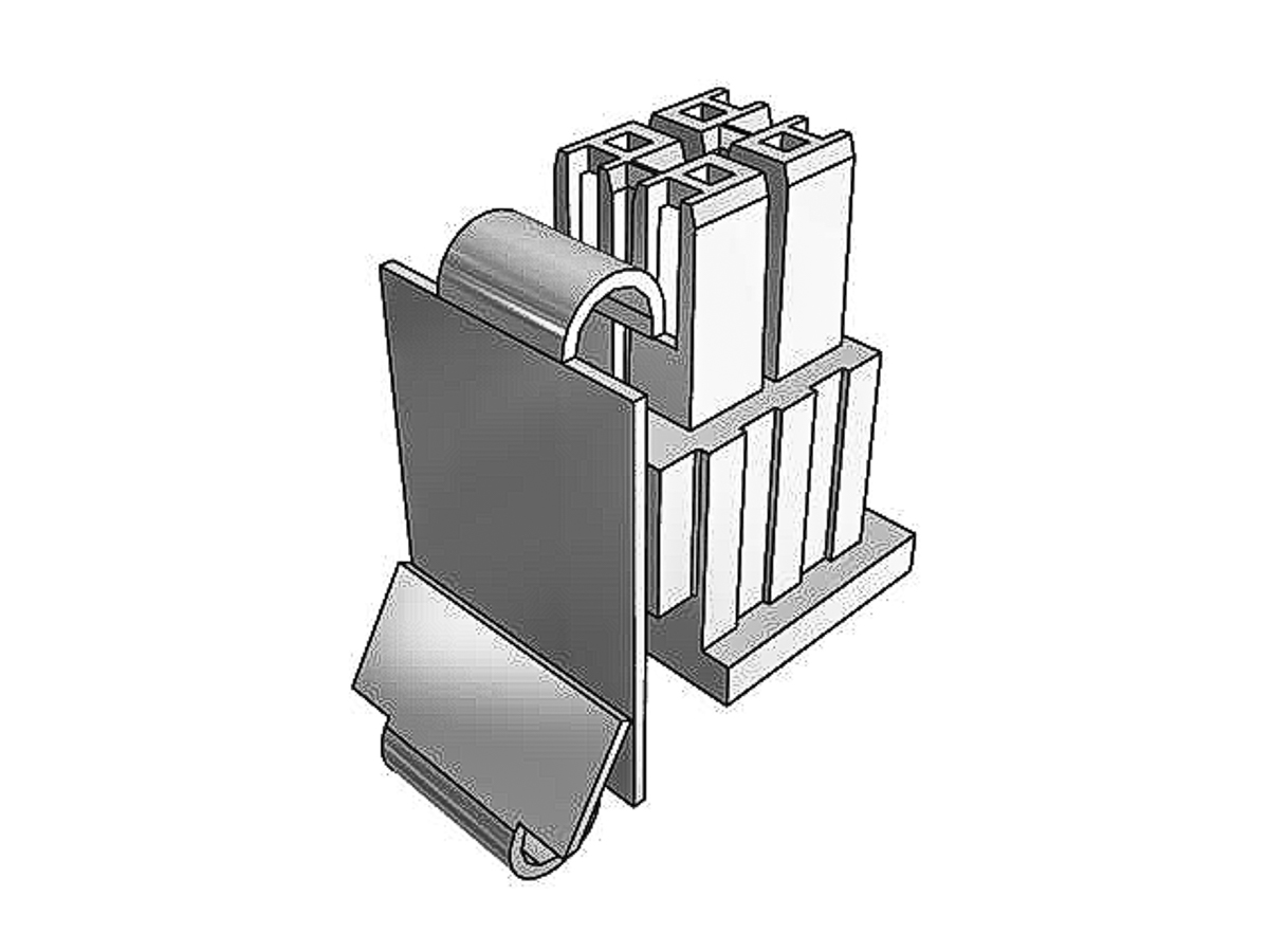 Samtec, IPBD Male Crimp Connector Housing, 4.19mm Pitch, 6 Way, 2 Row