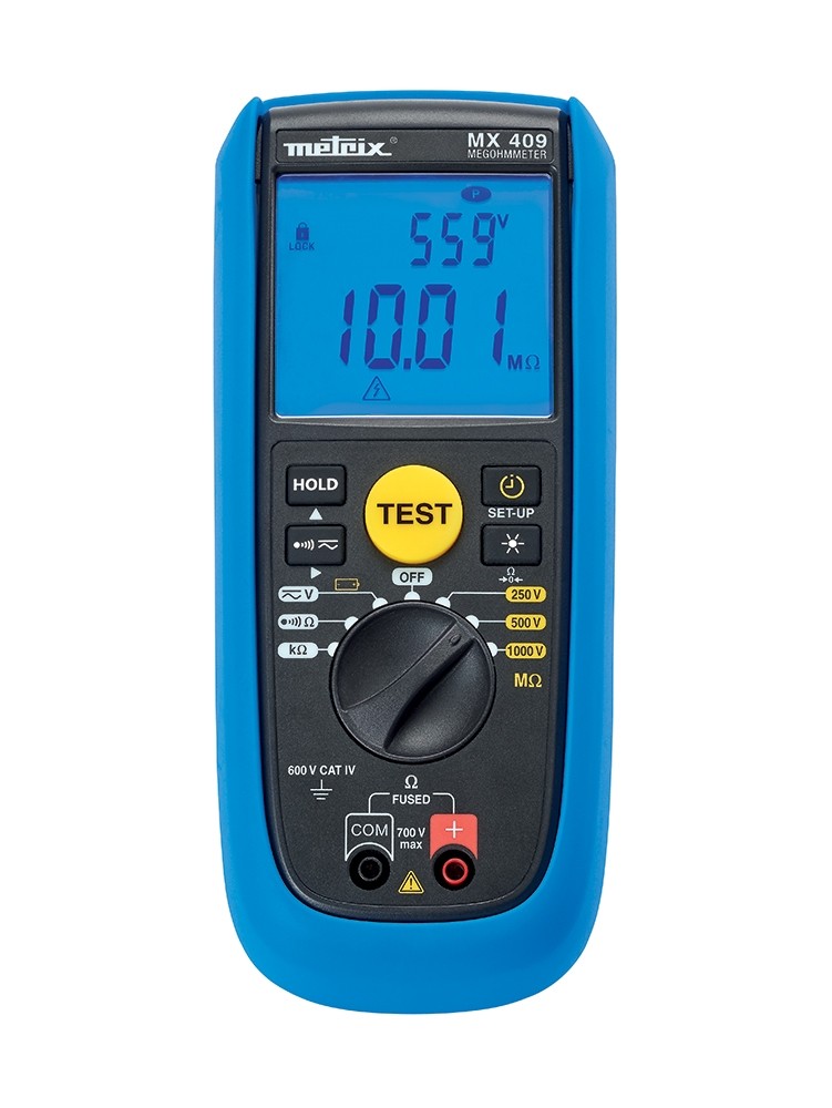 Chauvin Arnoux MX 409 Insulation & Continuity Tester, 250V Min, 1000V Max, CAT IV 600 V