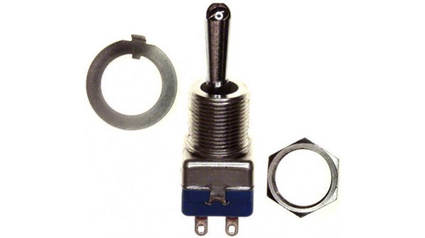 APEM Toggle Switch, On-Off-On, DPST, Solder Lug Terminal, 30V dc