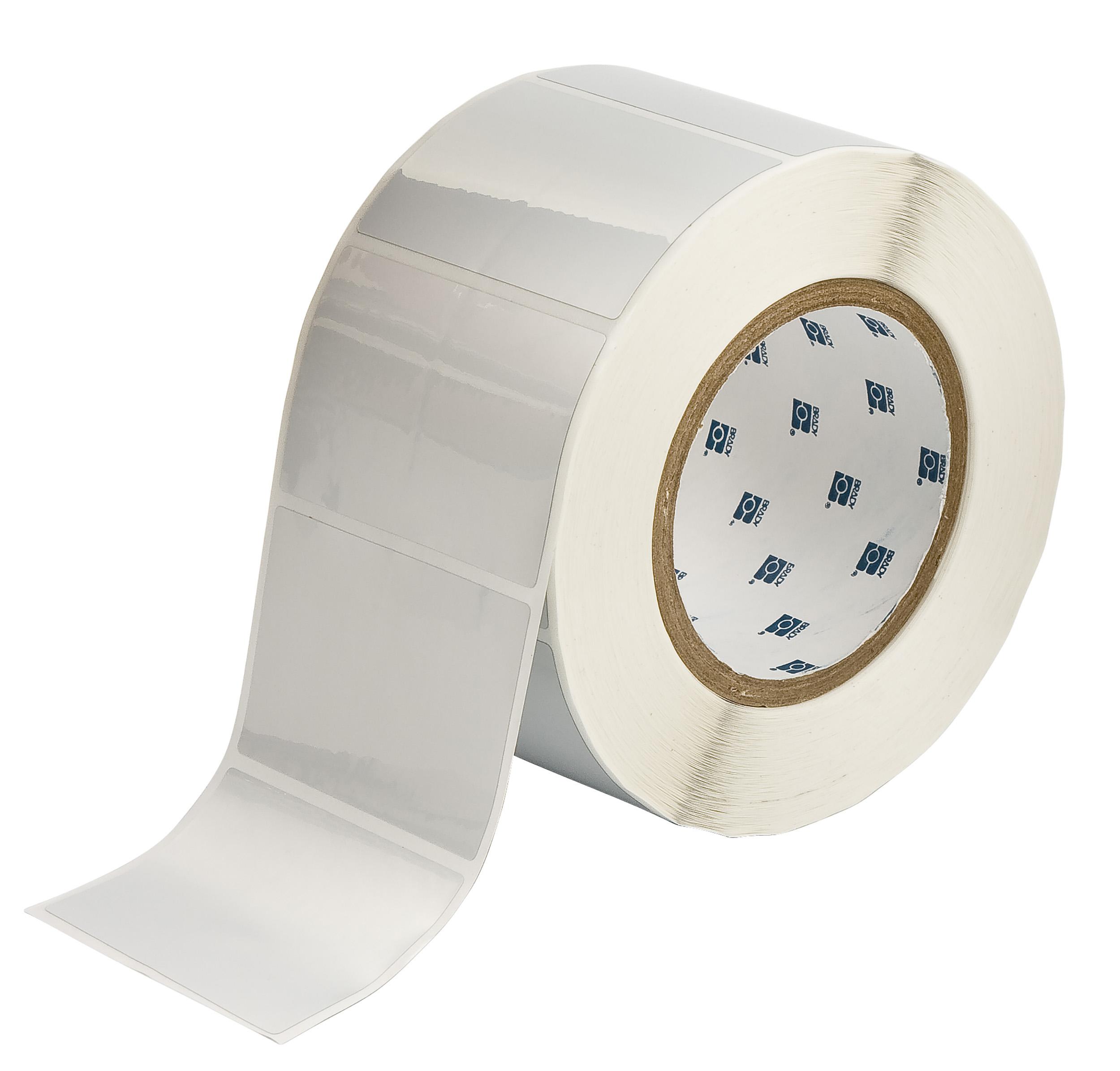 Brady B-434A on Silver Label Printer Labels, 76.20 mm Width, 50.8mm Label Length