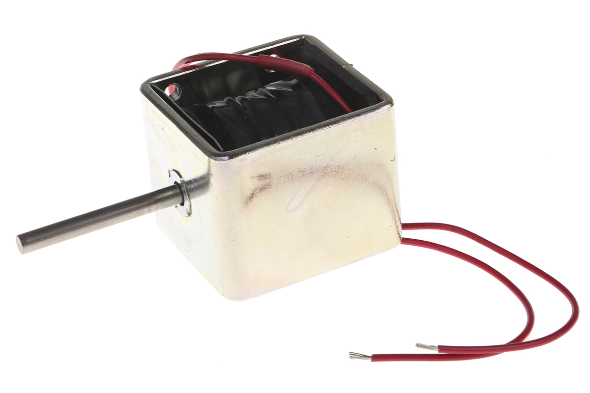 Mecalectro Linear Solenoid, 12 V dc, 1 → 15N, 50.8 x 49 x 41.3