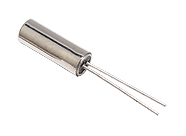 IQD 32.768kHz Crystal Unit ±20ppm Cylinder 2-Pin 3 (Dia.) x 8.2mm