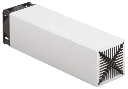 Fischer Elektronik Heatsink, Universal Rectangular Alu with fan, 1.38K/W, 50 x 50 x 50mm, PCB Mount