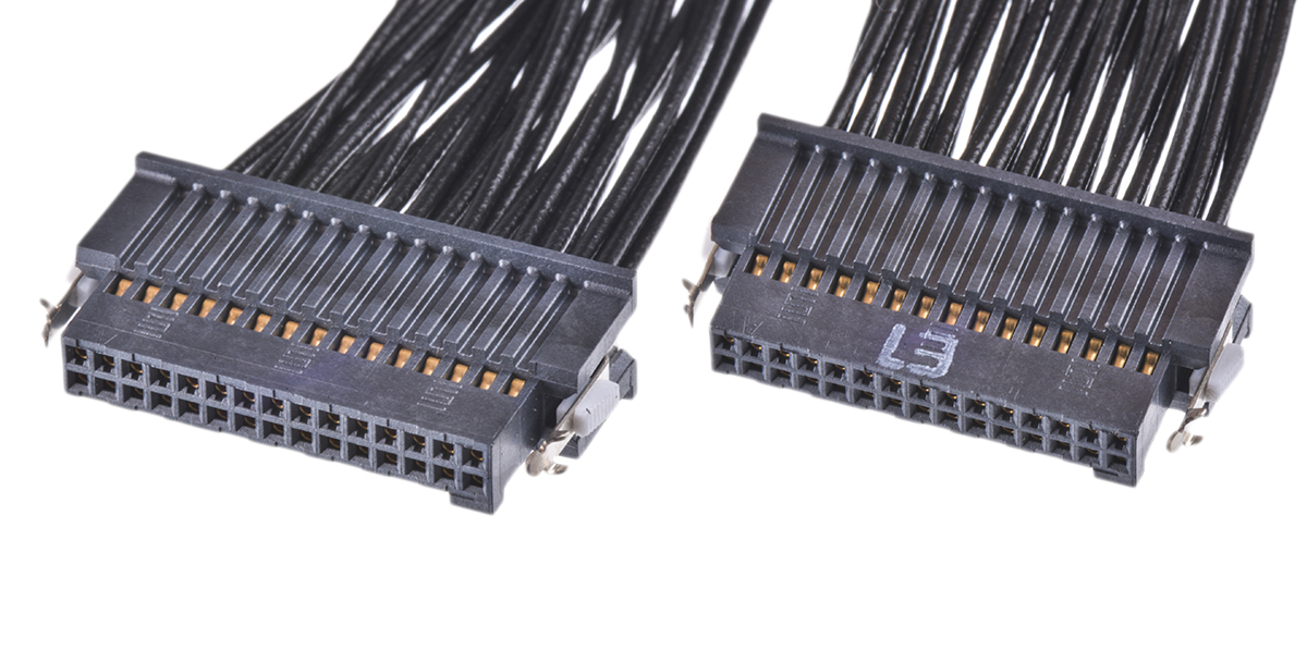 Samtec 15 Way Female Tiger Eye SFSD to 30 Way Female Tiger Eye SFSD Wire to Board Cable, 250mm