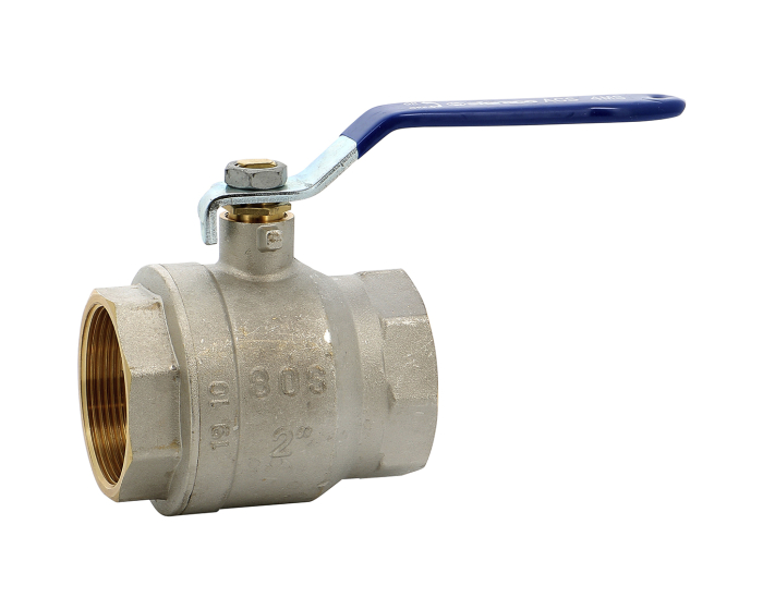 Sferaco Nickel Plated Brass Ball Valve, Ball Valve, Threaded, BSP 1/2in, 40bar Operating Pressure