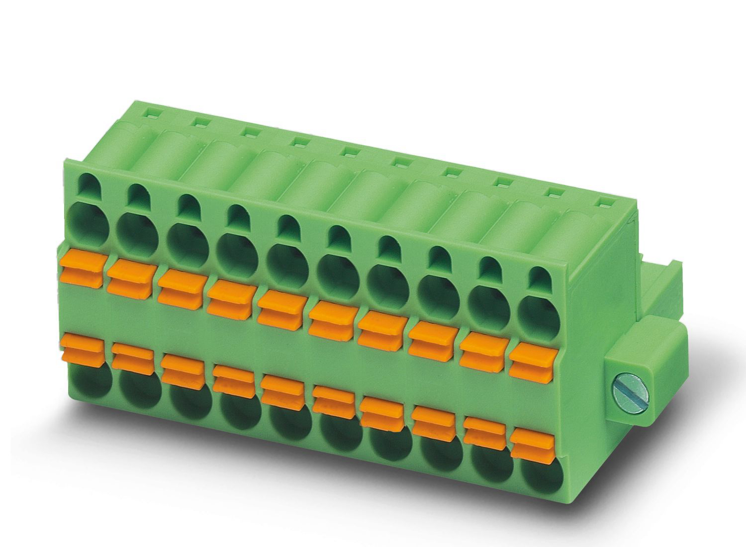 Phoenix Contact, 5.08mm Pitch, TFKC 2.5/ 2-STF-5.08, 2 Way, Pluggable Terminal Block, Plug, Spring Cage Termination,