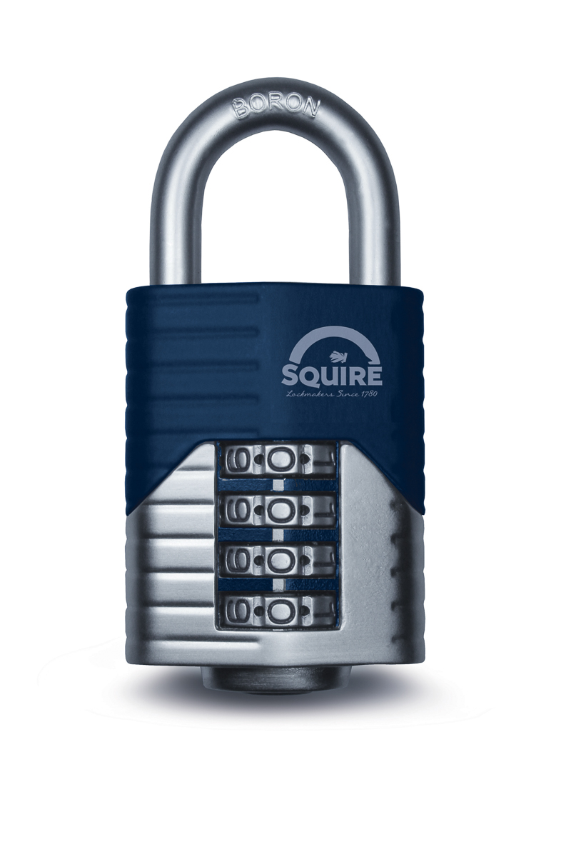 Squire Combination Weatherproof Die Cast Combination Padlock, 8mm Shackle, 50mm Body