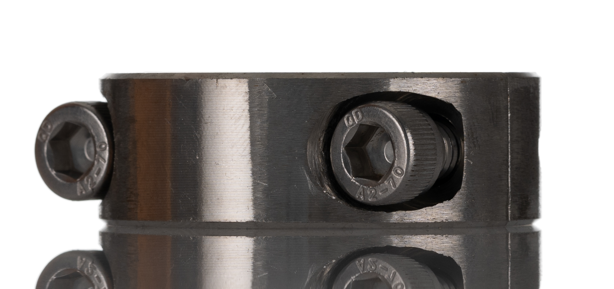 RS PRO Shaft Collar, Two Piece, Clamp Screw, Bore 25mm, OD 45mm, W 15mm, Stainless Steel