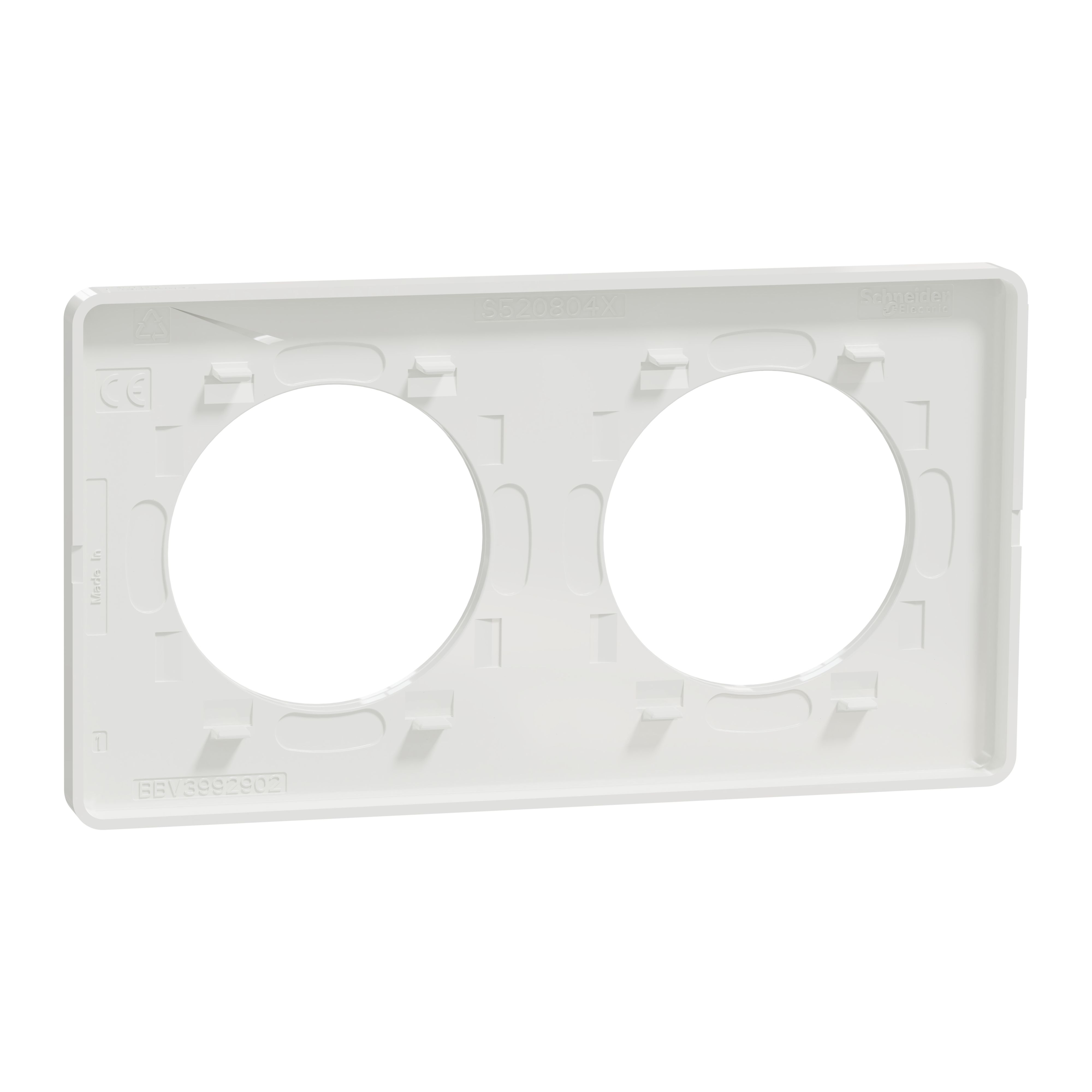 Schneider Electric Brown, 2 Gang, Odace