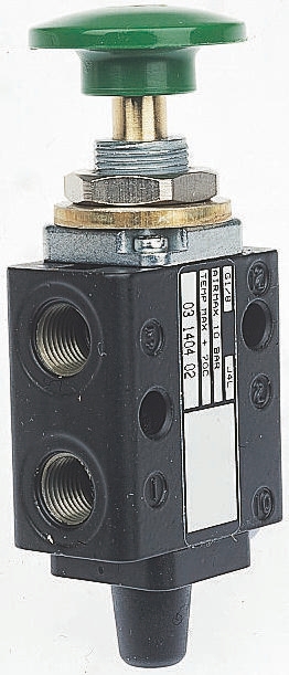 Norgren Push Button 5/2 Pneumatic Manual Control Valve X31 Series, G 1/8, 1/8in, III B